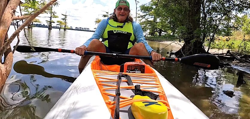 Outdoor kayaking adventure in nature