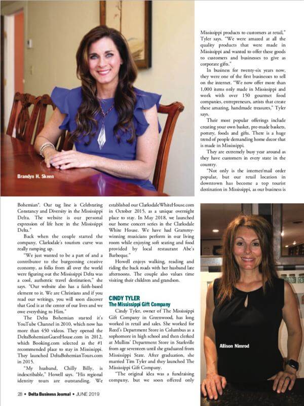 DBJ profiles seven Delta women in business - pictured Brandyn H. Skeen and Allison Nimrod