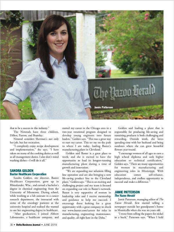 DBJ profiles seven Delta women in business - pictured Jamie Patterson