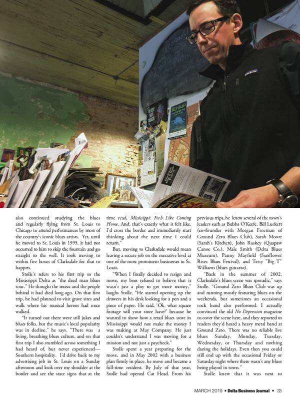 Delta Business Journal Roger Stolle All Things Clarksdale and the Blues