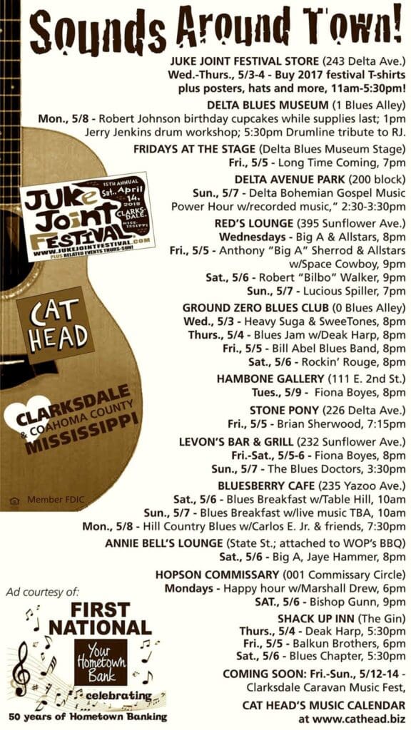 Clarksdale Gospel Music Power Hour listed on Sounds Around Town