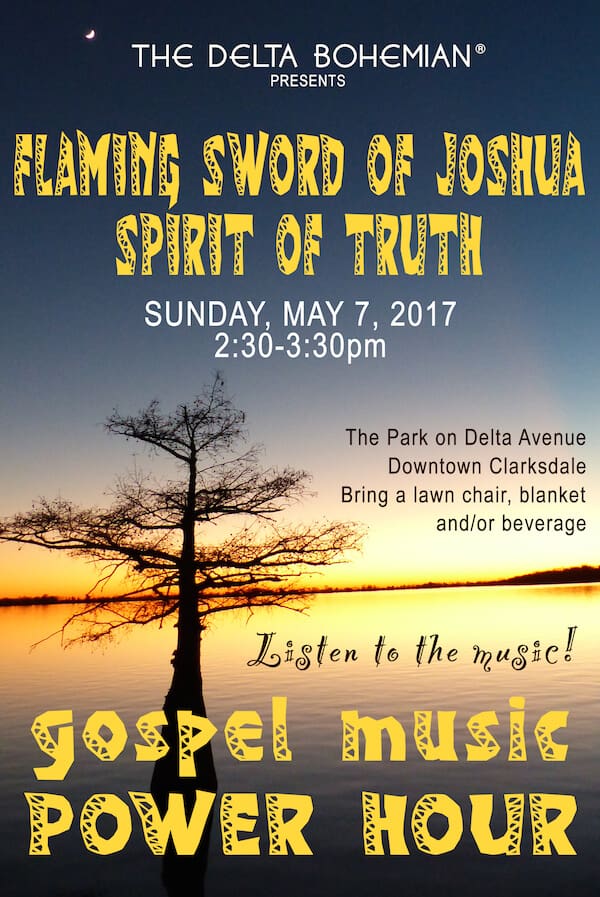 Gospel music event poster