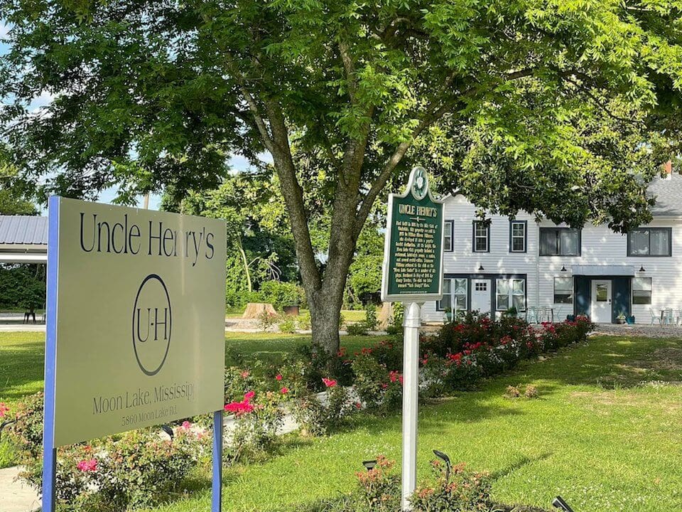 Uncle Henry's sign and historic marker