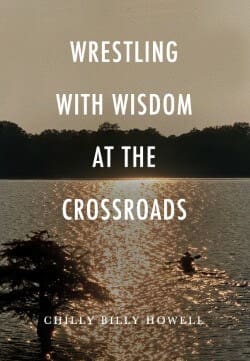 Wrestling with Wisdom" book cover design