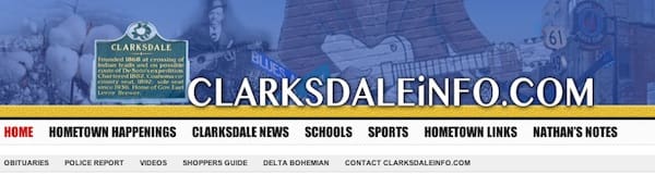 Clarksdale news and events menu