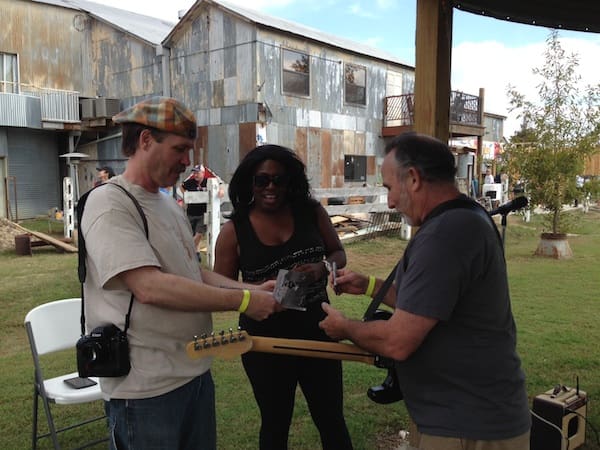 Frank McClory signing his new CD "Walking in the Shadows of Greatness" at the Shack Up Inn
