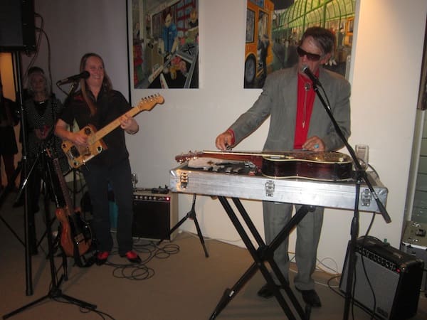 Watermleon Slim and Fiona Boyes play at Blues n' Ribs Party in Melbourne