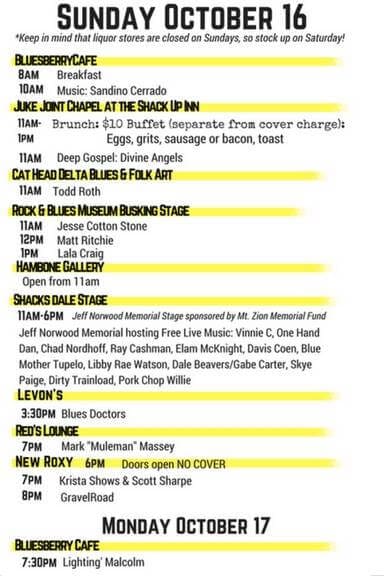 Deep Blues Fest in Clarksdale. MISSISSIPPI DELTA MUSIC CITY 