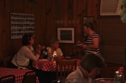 Guests dining at Kathryn's on Moon Lake