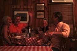 Guests dining at Kathryn's on Moon Lake