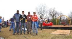 Volunteers building playground in downtown Clarksdale