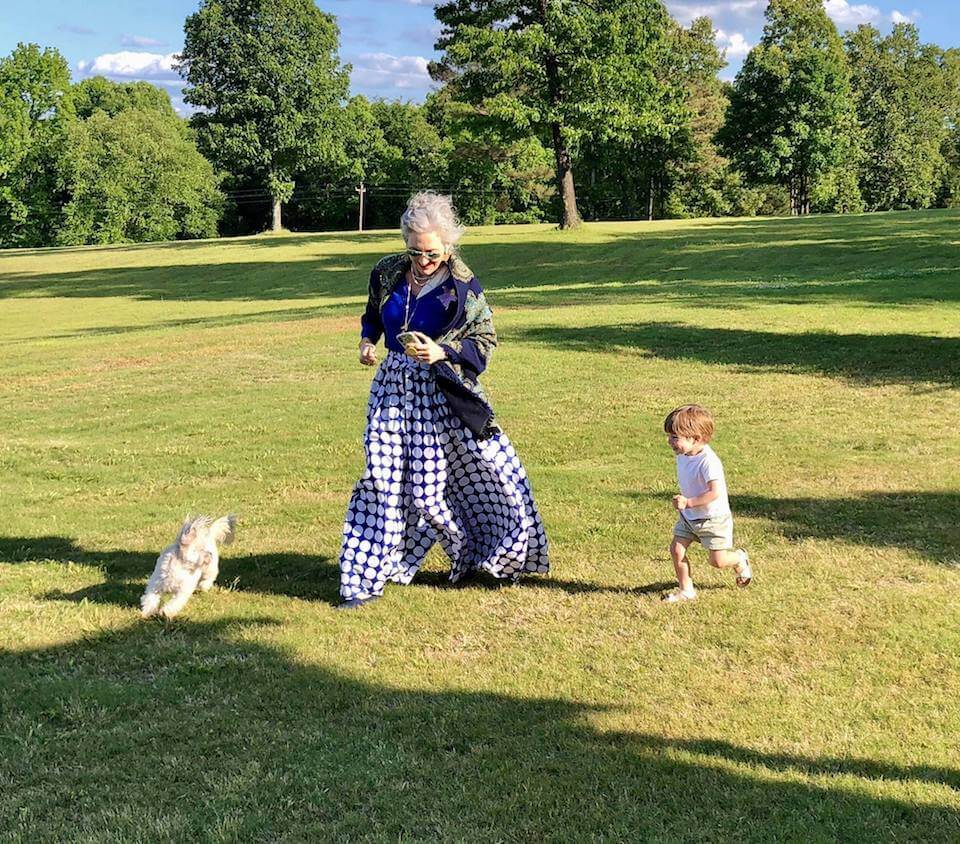 Family fun in a sunny park