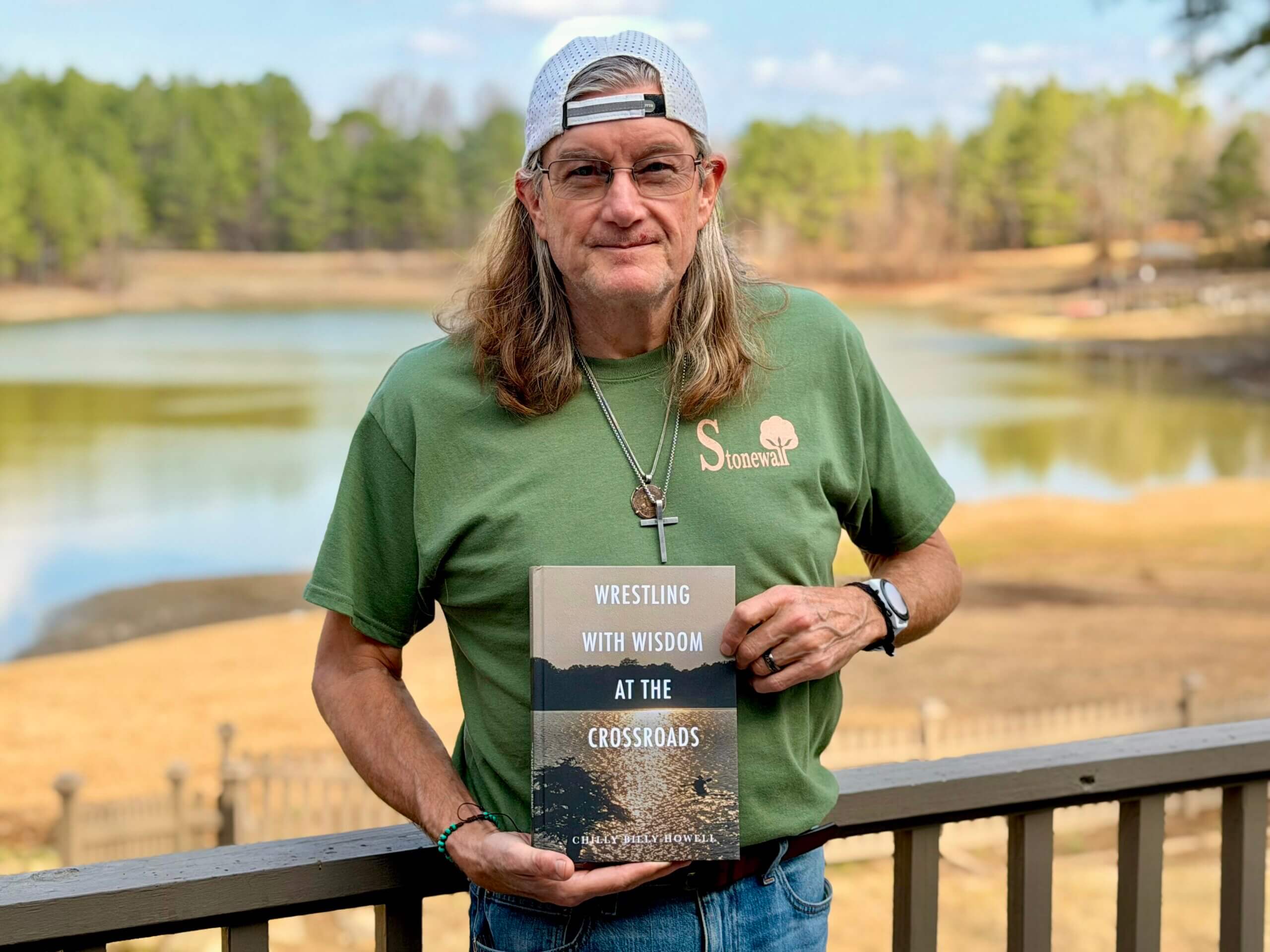 Chilly Billy holding book