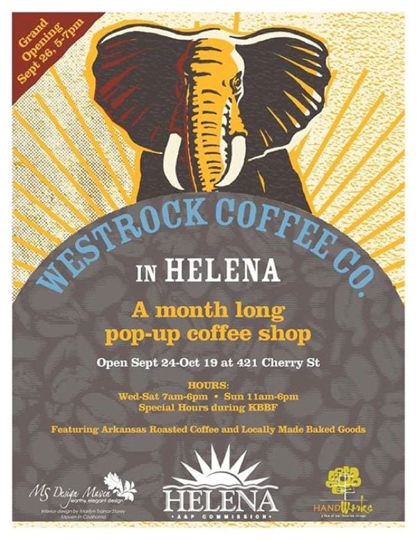 Westrock Coffee Co. pop-up in Helena poster